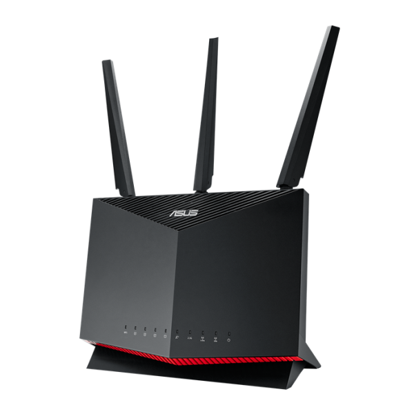 ASUS RT-AX86S AX5700 Dual Band WiFi 6 Gaming Router, 5700 Mbps USB Port, Gaming Port, Adaptive QoS, Port Forwarding, PS5 Compatible (WIFI6)