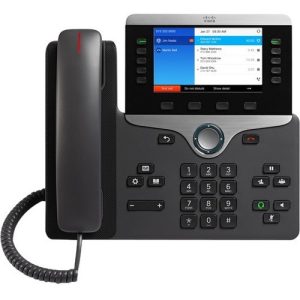 Cisco 8851 IP Phone - Corded/Cordless - Corded - Bluetooth - Wall Mountable - Charcoal - 5 x Total Line - VoIP - 2 x Network (RJ-45) - PoE Ports