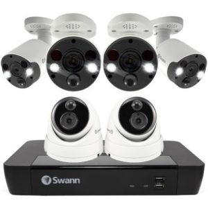 SWANN Physical Security Video Surveillanc 6 CAMERA 8 CHANNEL 4K ULTRA HD NVR SECUR