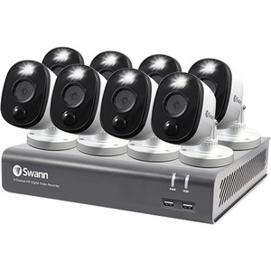 SWANN Physical Security Video Surveillanc DVR8-4580V/1TB/8X1080MSFB SENSOR CAMERAS