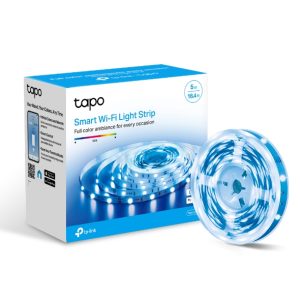 TP-Link Tapo L900-5 Smart Wi-Fi Light Strip, Flexible Length, 3M Adhesive, Energy Saving, Voice Control, No Hub Required, 5000Ã—10Ã—1.6 mm