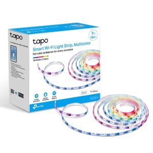 TP-Link Tapo L920-5 Smart Wi-Fi Light Strip, Multicolor, Pu Coating For External Protection, Voice Control, 50 Colour Zones, No Hub Required, 5000Ã—10Ã—
